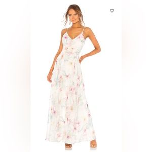 Yumi Kim pastel floral maxi dress. Size S.